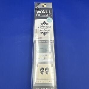 ALWAYS KISS ME GOODNIGHT Love‎ Vinyl Wall Decal Quote Decor Words Lettering Sign